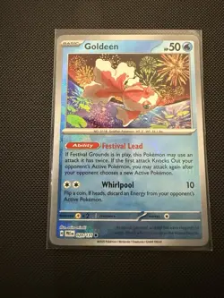 Pokemon Goldeen 020/131 Sv: Prismatic Evolutions Holo Masterball - Image 1