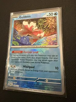 Pokemon Goldeen 020/131 Sv: Prismatic Evolutions Holo Masterball - Image 2