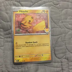 Pikachu 051/162 - Pokemon Day Stamped Promo - Pokemon TCG - Image 1