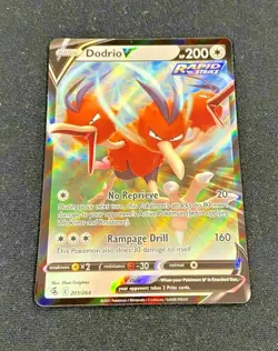 Dodrio V - 201/264 Fusion Strike (Pokemon) Half Art Ultra Rare - Image 1