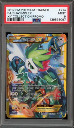 Pokemon Shaymin EX XY Premium Trainer Coll. Full Alt Art Promo #77a PSA 9 Mint - Image 1