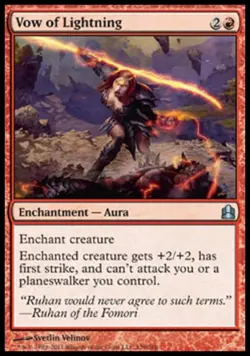Vow of Lightning - Light Play MTG Commander - Image 1