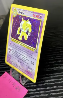 Pokemon TCG Hypno 8/62 Fossil Set Holo Rare WOTC LP+ - Image 2