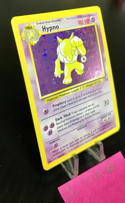 Pokemon TCG Hypno 8/62 Fossil Set Holo Rare WOTC LP+ - Image 3