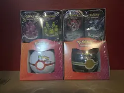 (Lot Of 2) Pokemon Paldean Fates Sam’s Club Exclusive 3 Tin Pack -Factory Sealed - Image 1