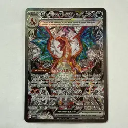 Pokemon Charizard ex Illustration Rare Full Art Holo Obsidian Flames 223/197 - Image 1