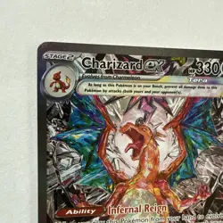 Pokemon Charizard ex Illustration Rare Full Art Holo Obsidian Flames 223/197 - Image 2