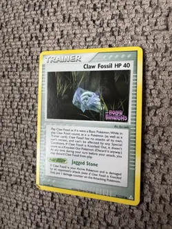 2006 Pokemon EX Holon Phantoms 91/110 Claw Fossil Reverse Holo LP Rare STAMPED - Image 2