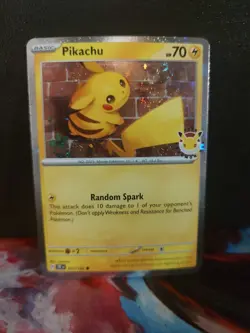 2026 Pokemon 30th Anniversary Pikachu 051 TAIL SWIRL Promo - Image 1