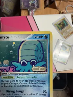 Pokemon TCG Omanyte 60/92 Legend Maker Holo STAMPED LP - Image 4