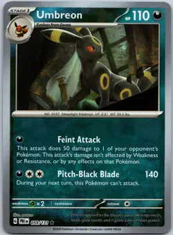 Umbreon 059/131 Poke Ball Pattern Holo Rare SV: Prismatic Evolutions NM - Image 1