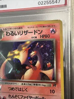PSA 10 Pokemon 1998 Japanese Rocket Dark Charizard Holo 006 RARE - Image 2