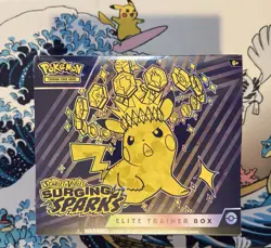 Surging Sparks Elite Trainer Box Pokemon TCG New/Factory Sealed - Image 1