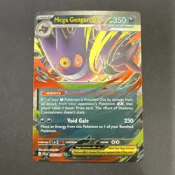 Pokemon Mega Gengar EX 056/094 Me02 Phantasmal Flames Holo Double Rare 350 HP - Image 1