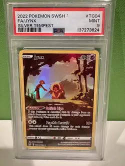 2022 Pokemon SWSH FA/JYNX TG04/TG 30 Silver Tempest PSA 9 - Image 3