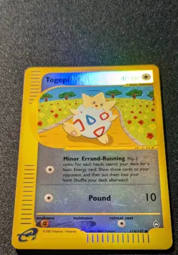 Pokemon AQUAPOLIS - #114/147 Togepi - Reverse Holo - ENG - Near Mint - Image 4