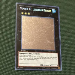 Number 17: Leviathan Dragon GENF-EN039 Ghost Rare 1st Edition Yu-Gi-Oh! NM - Image 1