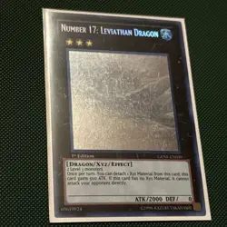 Number 17: Leviathan Dragon GENF-EN039 Ghost Rare 1st Edition Yu-Gi-Oh! NM - Image 2