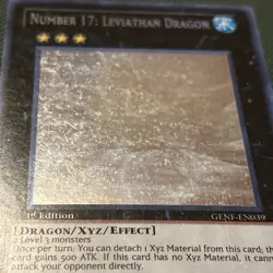 Number 17: Leviathan Dragon GENF-EN039 Ghost Rare 1st Edition Yu-Gi-Oh! NM - Image 4