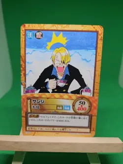 NM Sanji Strawhats C465 Carddass One Piece Hyper Battle Bandai Tcg Ccg 2001 JP - Image 1
