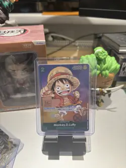 Monkey D Luffy P-037 1st Anniversary Tournament STAMP Promo Holo One Piece Card - Image 1