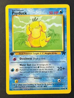 Psyduck 65/82 1st Edition Rare Team Rocket - WOTC Pokemon Card LP - Image 1