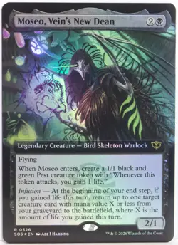 Moseo, Vein's New Dean [New, Near Mint] *Foil* Extended {Secrets of Strixhaven} - Image 1