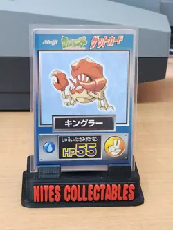 1997 Pokemon Kingler Meiji Get Card Japanese Nintendo - Image 1
