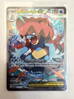 Pokemon Mega Feraligatr ex 274/217 SIR Ascended Heroes NM (Pack Fresh) - Image 1