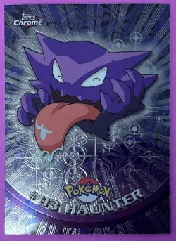 Topps Chrome Pokemon #93 Haunter Ghost Dark NRM - Image 1