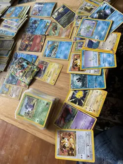 Damaged Pokemon Cards Bulk Vintage E Reader Mid Era Rares Commons Holos - Image 1