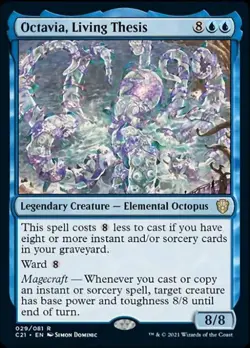Octavia, Living Thesis - Light Play MTG Commander 2021 Strixhaven - Image 1