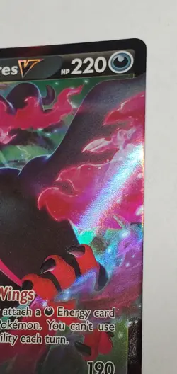 GLARIAN MOLTRES V 97/198 HOLOGRAPHIC Chilling Reign Pokemon Card Game Rare 2021 - Image 4