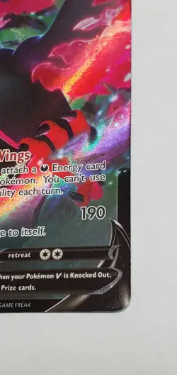 GLARIAN MOLTRES V 97/198 HOLOGRAPHIC Chilling Reign Pokemon Card Game Rare 2021 - Image 5