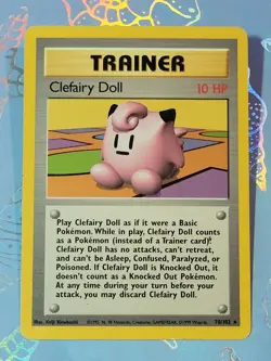 1999 Clefairy Doll 70/102 Rare Base Set Unlimited Pokemon LP - Image 1