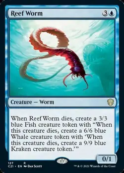 Reef Worm - Light Play MTG Commander 2021 Strixhaven - Image 1