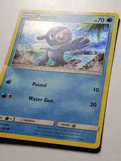 EXCLUSIVE HOLO Popplio 39/149 HP - VARIANT Sun Moon Pokemon Card - Kouki Saitou - Image 3