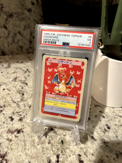 1995 Pokemon Japanese Topsun Charizard Green Back #006 PSA VG 3 Vintage Rare - Image 1