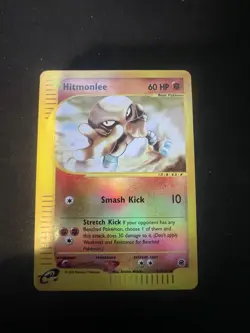 Pokemon TCG Hitmonlee 081/165 Expedition Base Set Reverse Holo Uncommon 60 HP - Image 1