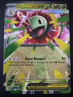 Mega Meganium ex 034 PROMO BLACK STAR HOLO Ascended Heroes Pokemon - Image 1
