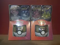 (Lot Of 2) Pokemon Paldean Fates Sam’s Club Exclusive 3 Tin Pack -Factory Sealed - Image 1