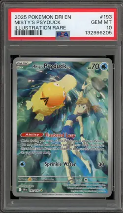 Pokemon Misty's Psyduck Destined Rivals Illustration Rare #193 PSA 10 Gem Mint - Image 1