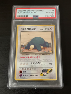 1999 Pokemon Japanese Gym 2: Rocket's Snorlax #143 - PSA 10 - Image 1
