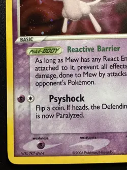 Mew 4/17 POP Series 4 Promo Pokemon Card Holo Foil Rare MP - Image 5