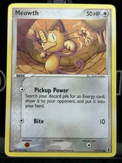 MEOWTH 77/113 EX Delta Species Pokemon TCG Regular Common 2005 NM - Image 3