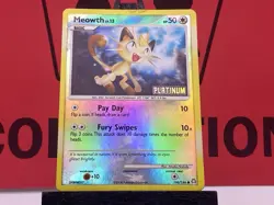 Meowth 106/146 Burger King Promos Holo Stamped Platinum Pokemon TCG 2008 MP - Image 4
