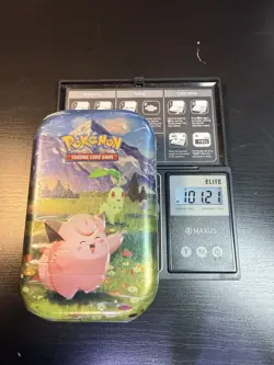 101.21 gram VERY HEAVY! - Pokemon Ascended Heroes Mini Tin - Possible GOD PACKU - Image 1