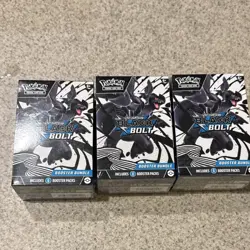 Pokemon Scarlet & Violet Black Bolt Booster Bundle Box Zekrom Meloetta 3 x 2025 - Image 1