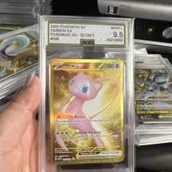 2023 Pokemon MEW EN-151 Mew EX 205/165 Gold Hyper Rare Graded AGS 9.5 - Image 1
