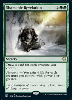 Shamanic Revelation - Light Play MTG Commander 2021 Strixhaven - Image 1